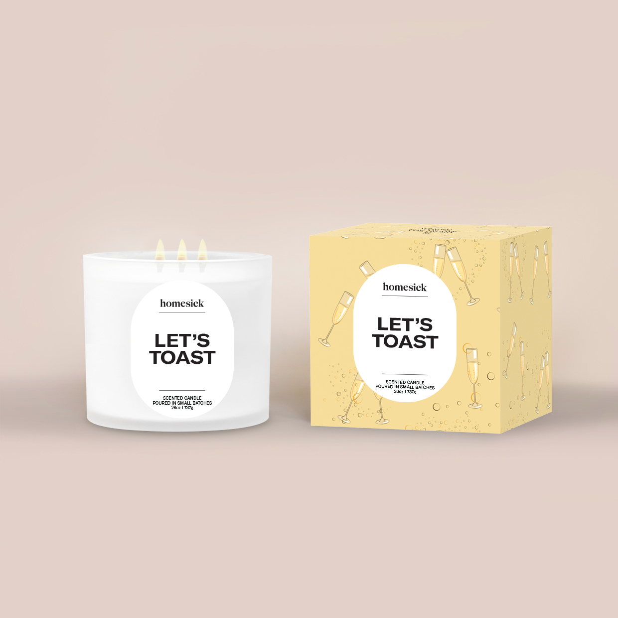 Let's Toast 3-Wick Candle