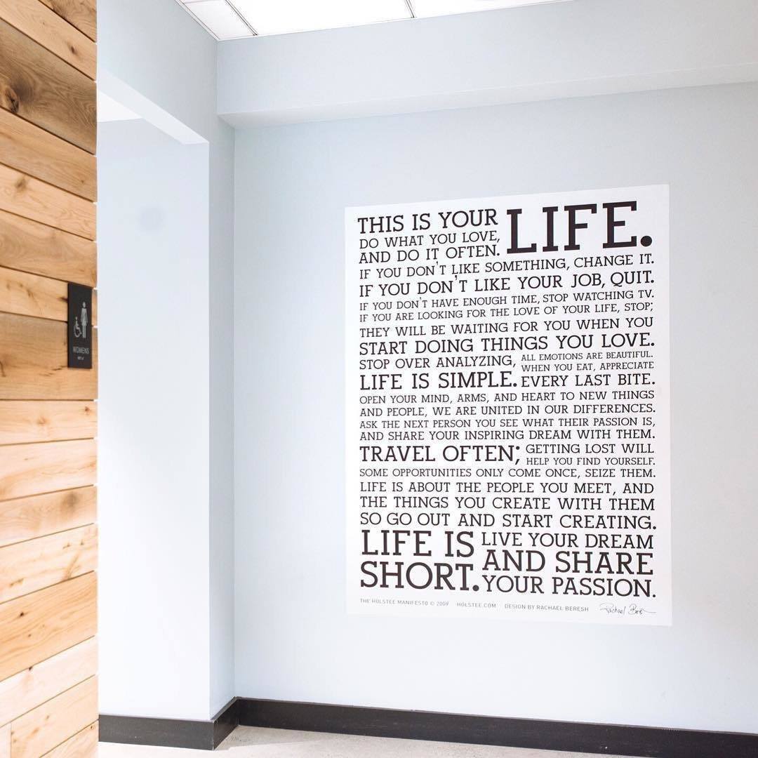 Holstee Manifesto Decal