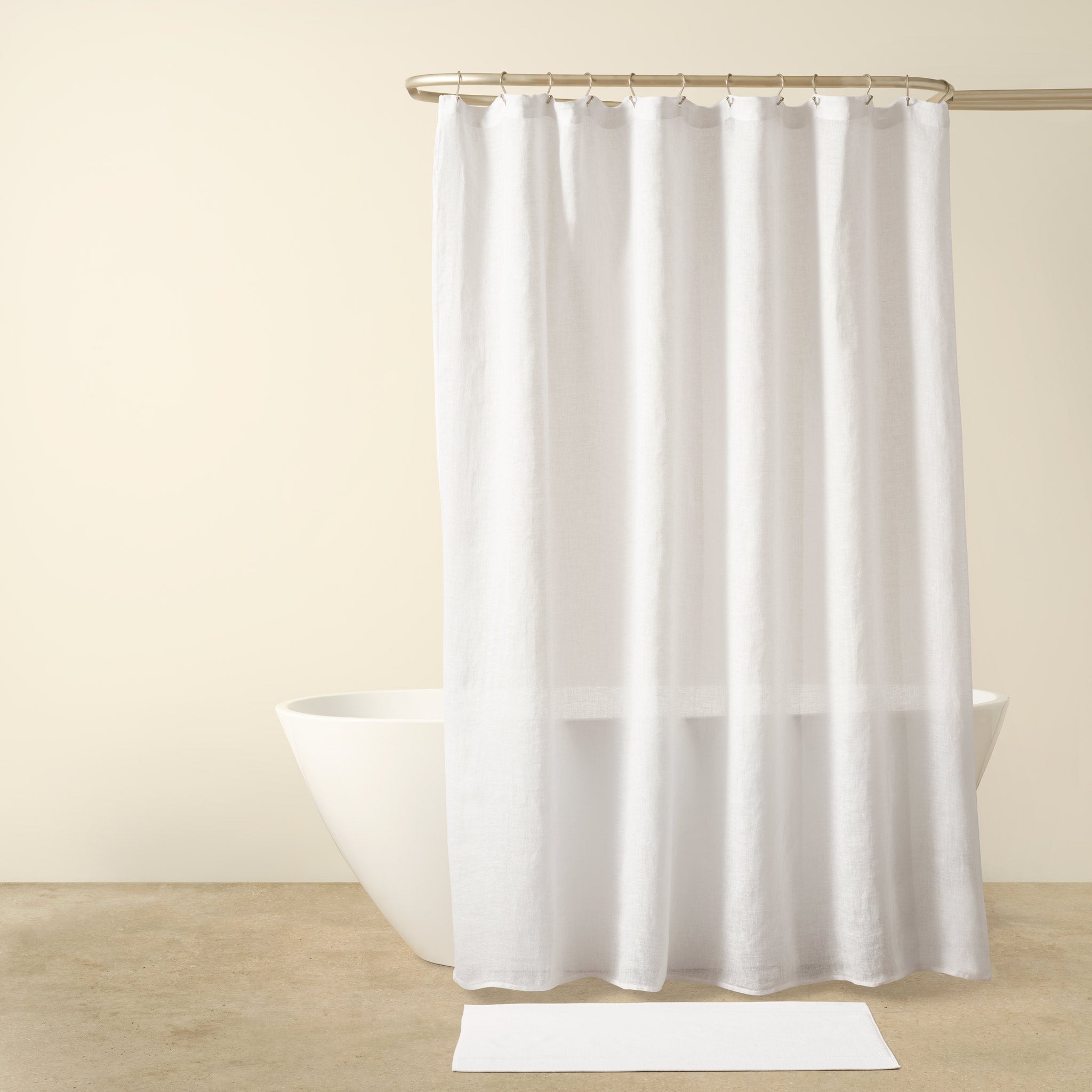 New Linen Shower Curtain