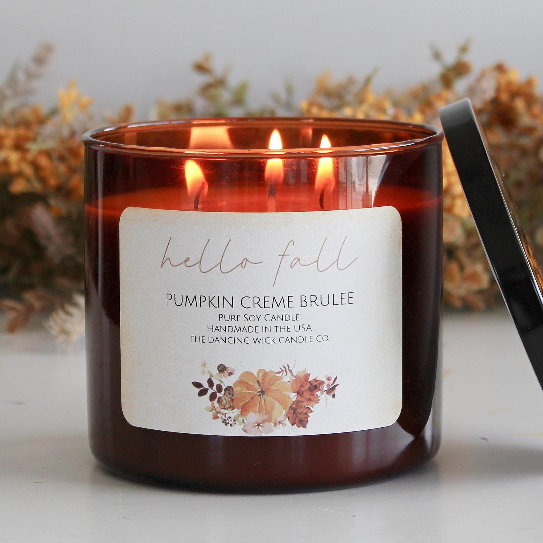 3 Wick Fall Pumpkin Candle